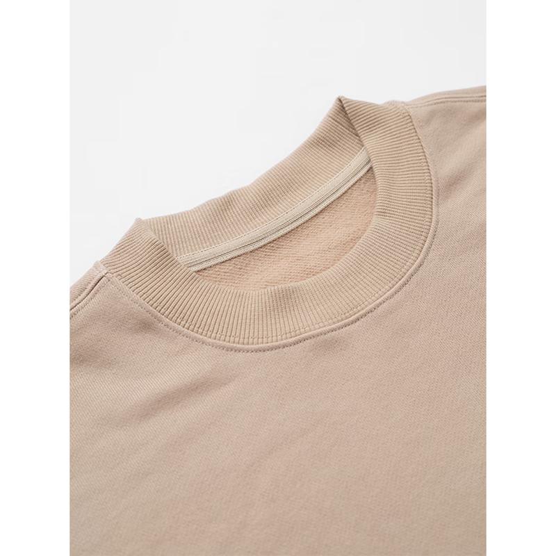 Qijian Unisex Brushed Cotton Crewneck Sweatshirt