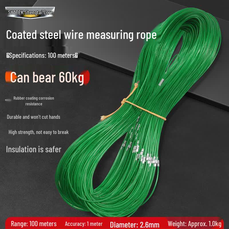 SYNTEK Coated Steel Wire Measuring Rope