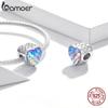 BAMOER Silver Charm Collection 925 Silver Dazzling CZ Beads Fit Bracelets & Bangles Jewelry
