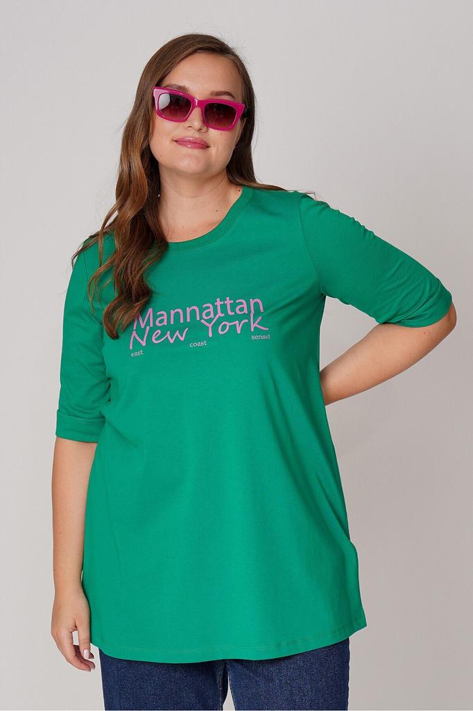 Women's Style Big Size T-Shirt Printed Cotton T-Shirt