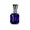 20.05 Ct Natural Blue Sapphire Emerald 925 Sterling Silver Pendant