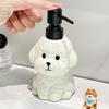 400ml Soap Dispenser Small Dog Ceramic Press Bottle Hand Sanitizer Bottle Household Bathroom Creative Dispensing Bottle
