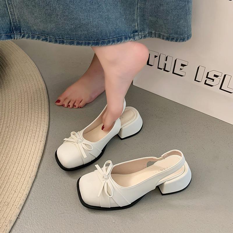 Women's Shoes with Thick Heels New High-heeled Sandals
