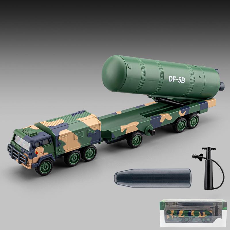 1:50 Dongfeng Missile Carrier Julang Missile Launcher Alloy Metal Diecast Model Car Home Trendy Toys Ornaments Holiday Gifts Boy