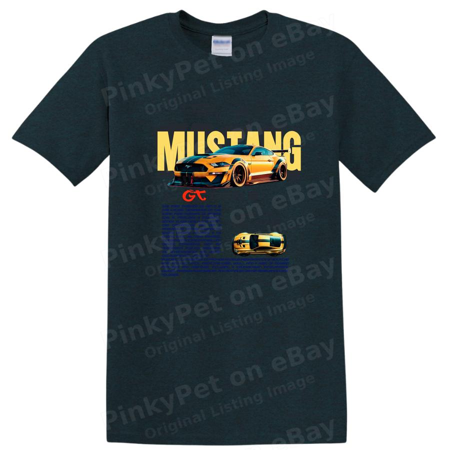 Mustang Bilsports T-shirt Grafisk T-shirt Fed Sportsbilsdesign Fan Gave