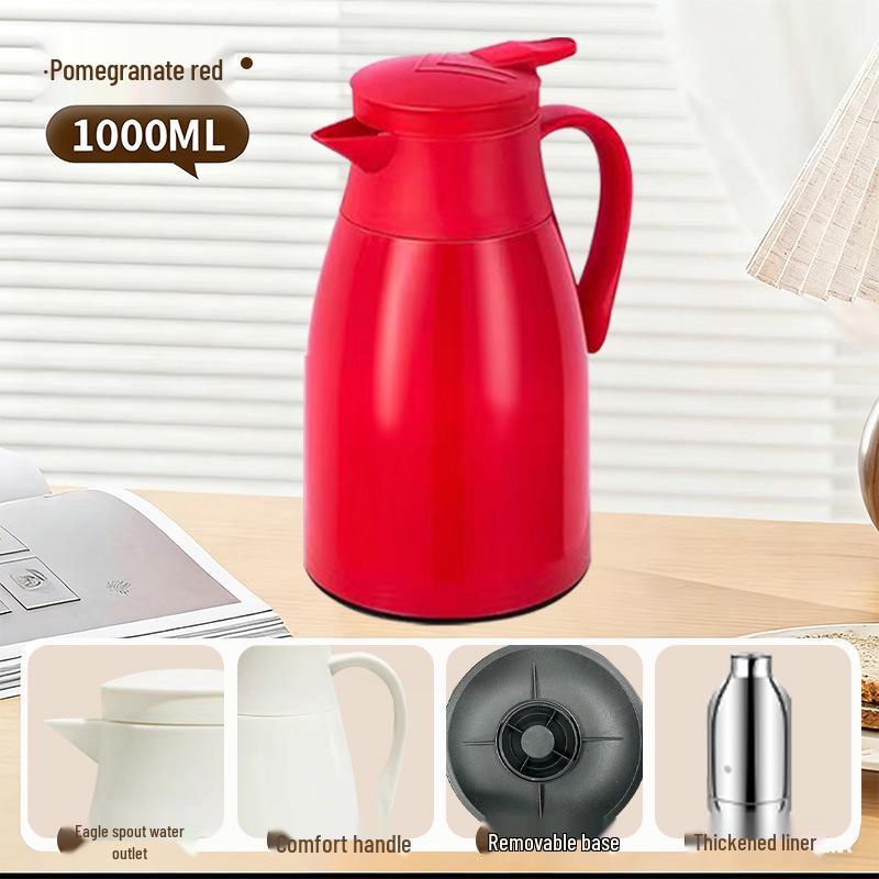 Large Capacity Insulated Thermos Flask: Portable, Modern Hot Water Bottle for Students