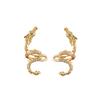 1 Pcs 925 Sterling Silver No-piecing Zircon Dragon Clip Earring For Women Girls Fake Ear Cuff Jewelry Brincos Bijoux Femme