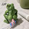 Plastic Toothpaste Pump Dispenser Funny Frog Dispenser Creative Bathroom Squeezer Cap Saver for Countertop Standard Tubes Novelty Gag Gift