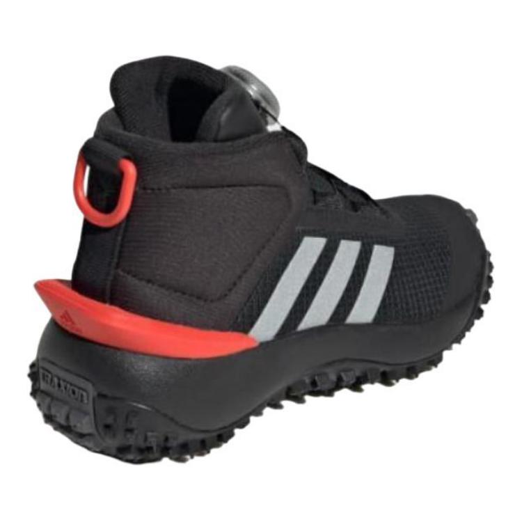 Adidas Fortatrail Porta Trail Comfortable Non-Slip Durable Mid-Top Running Shoes Kids Running Shoes Black IG7262