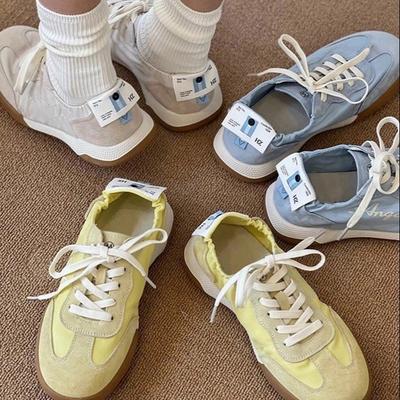Pretty Concubine, Ballet Lithe Series~ Soft-soled Leather 2025 New Sports Forrest Gump Training Shoes Women's Autumn