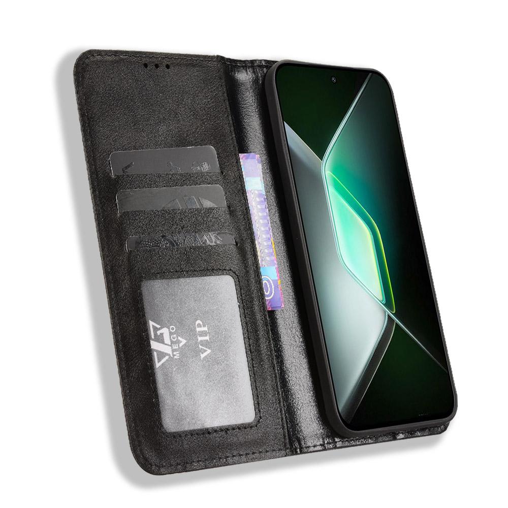 For Infinix GT 30 Pro 5G Leather Case Wallet Stand Retro Texture Phone Cover