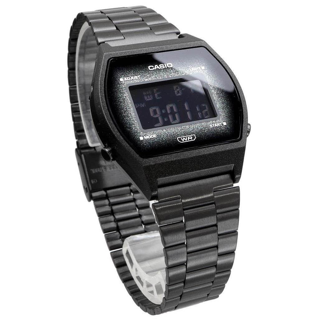 Casio Digital Watch, Vintage Series B640WBG-1B, Unisex, Black, Glitter Face, Overseas Model [Parallel Import]