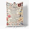 Letter Gifts Digitalprinted Polyester Bedroom Velvet Flannel Soft Sofa Cover Blanket Fleece Soft Sofa Cover Blankets for Beds