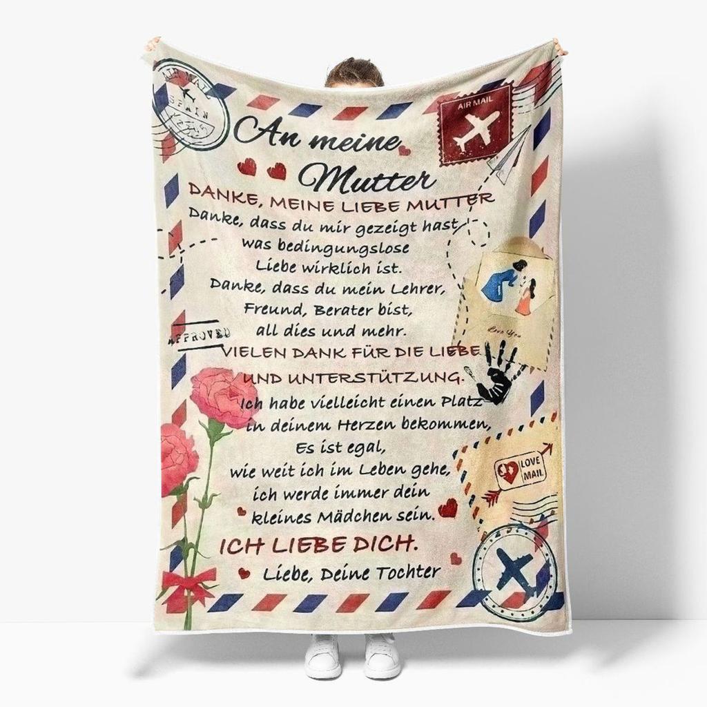 Letter Gifts Digitalprinted Polyester Bedroom Velvet Flannel Soft Sofa Cover Blanket Fleece Soft Sofa Cover Blankets for Beds