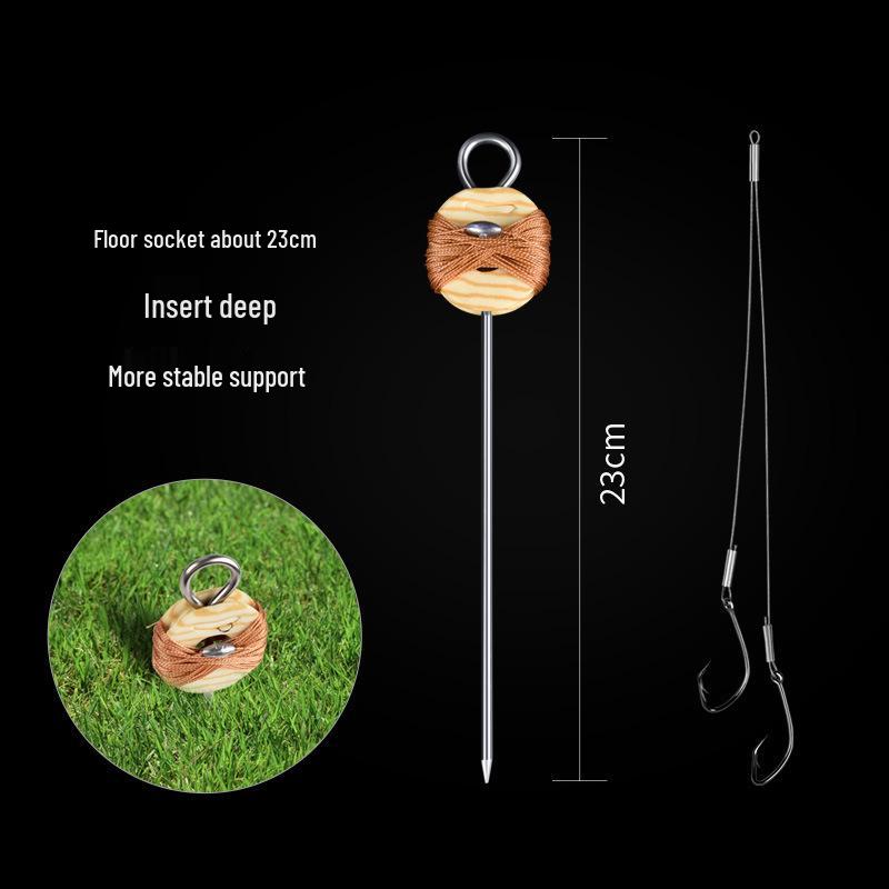 Unbeaufsichtigtes gerades Haken-Angelgerät für Wels und Aal