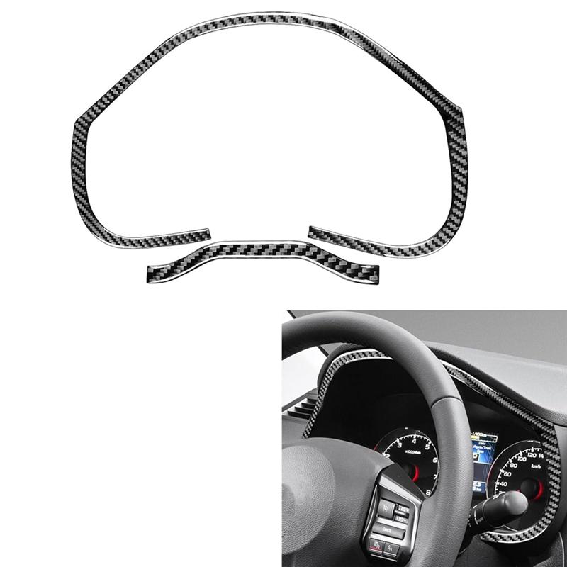 Carbon Fiber For Subaru Legacy Outback 2010-2014 Dash Speedometer Frame Cover Trim Decal Interior Accessories-A87Q