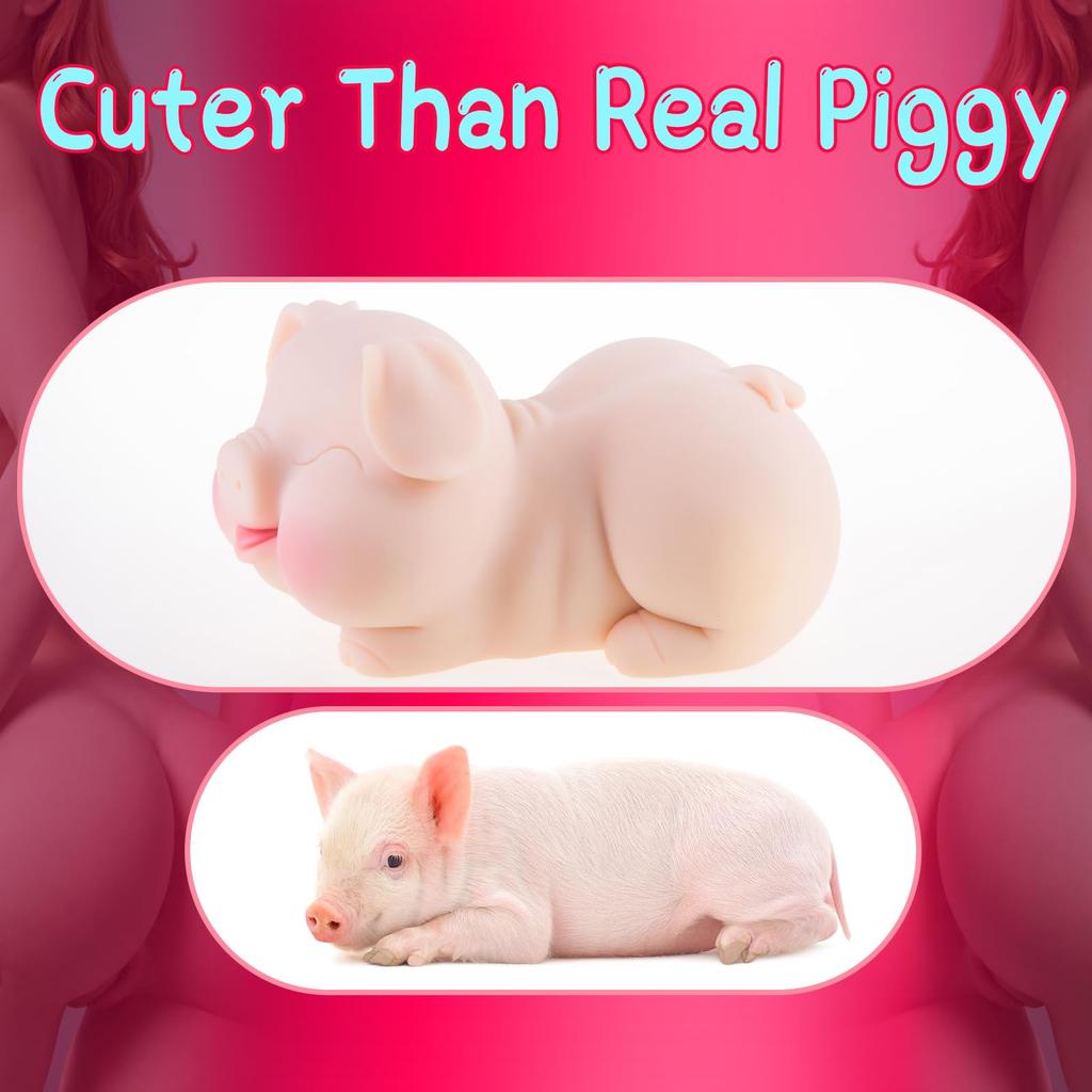 Realistic Sex Doll Male Masturbator Cute Piggy,Sex Toys for Men,Full Size Sex Doll Torso for Vaginal Anal Oral Sex Pocket Female Sex Torso Adult Toys