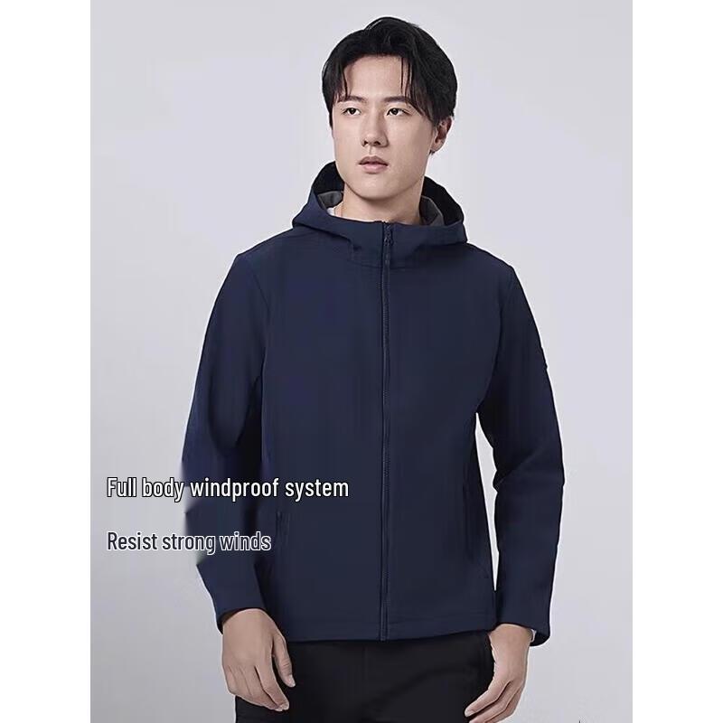 SCALER Unisex Hooded Stretch Softshell Jacket M
