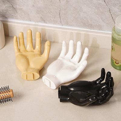 Appendiabiti da parete con design a mano in resina per riporre gli oggetti per il bagno. Gancio portaoggetti