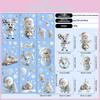 Christmas Snowman Glass Window Decals Pvc Static Stickers For Festive Scene