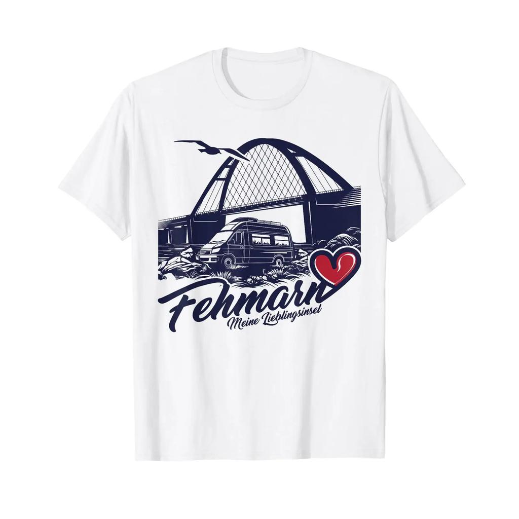 Camping auf Fehmarn mit dem Kastenwagen T Shirt White vintage Washed Soft Top For Everyday Wear designer clothes Versatile