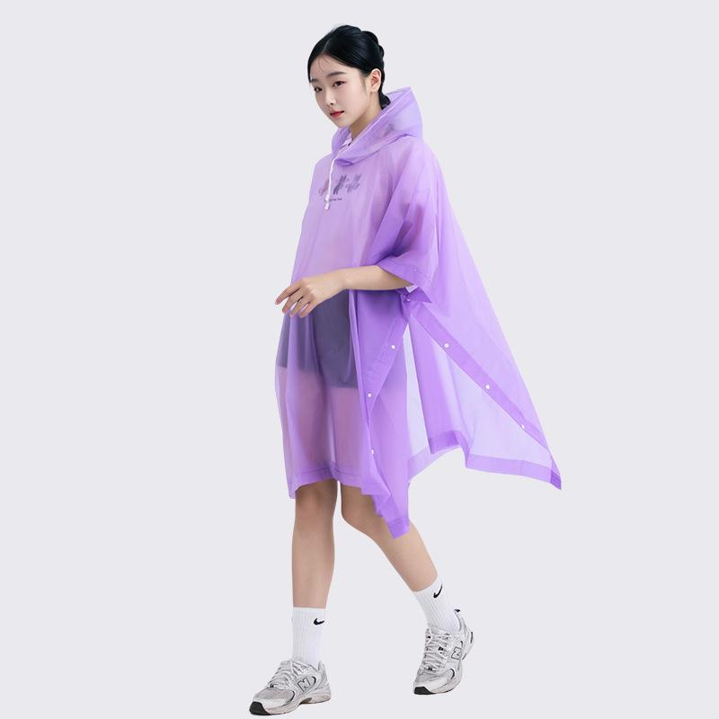 Adult cape raincoat children s raincoat EVA non-disposable raincoat outdoor poncho travel hiking thickened raincoat regular