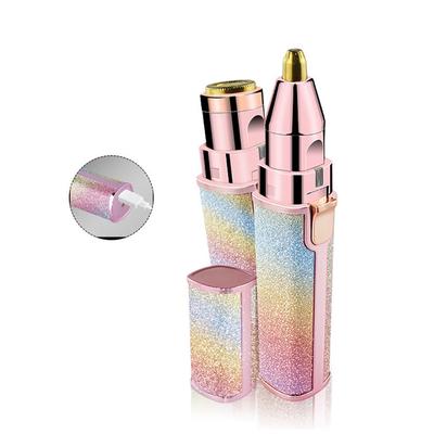 1x2in1 Electric Eyebrow Face Hair Remover Painless Facial Trimmer Razor Epilator