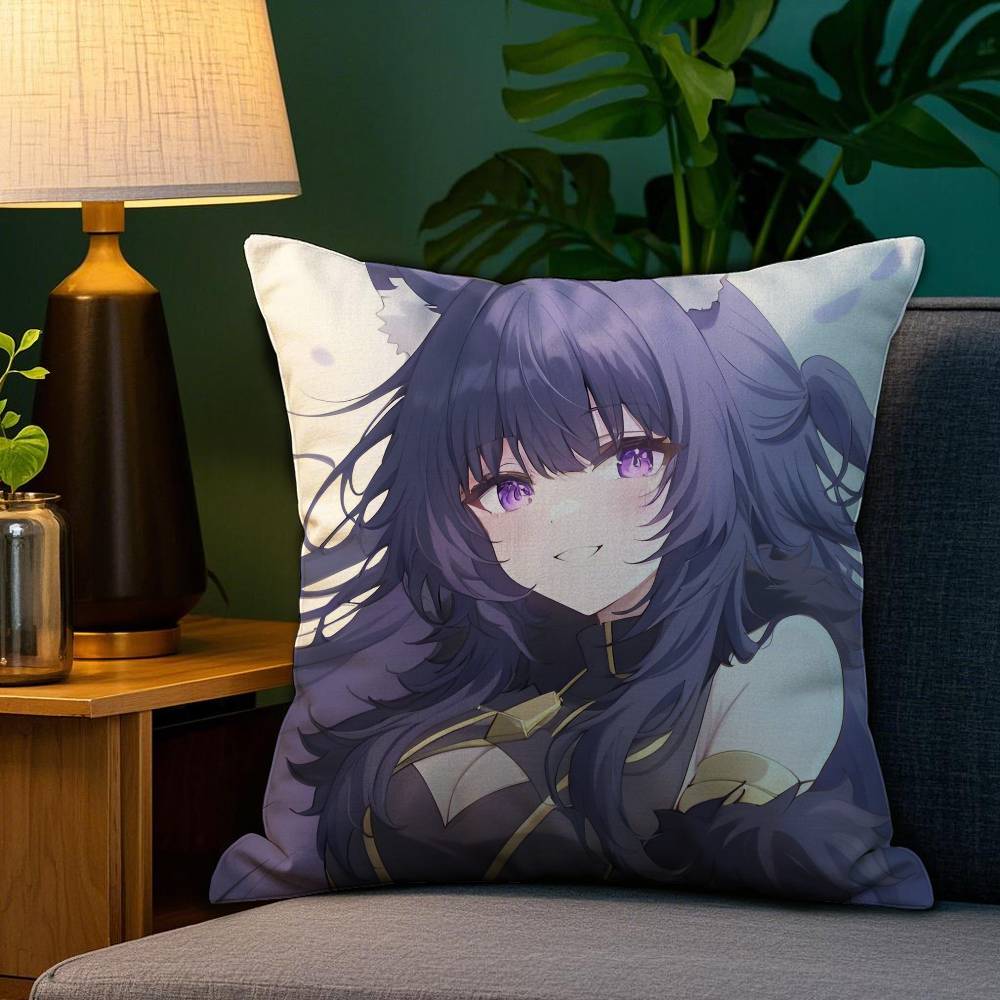 Anime E-Eminenz in S-Schatten Kissenbezug Milbenabweisender Kissenbezug Unsichtbarer Reißverschluss Seidig kurzer Plüsch Sofakissenbezug