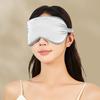 Silk Satin Sleep Mask Contoured Blindfold Bag Portable Airplane with Storage Set Adjustable Sleep Mask