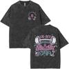 Vintage Washed Muscle Mommy Gym Rat Funny  Meme T Shirt Mens Women High Street Tshirt Aesthetic Fashion Oversized T Shirts