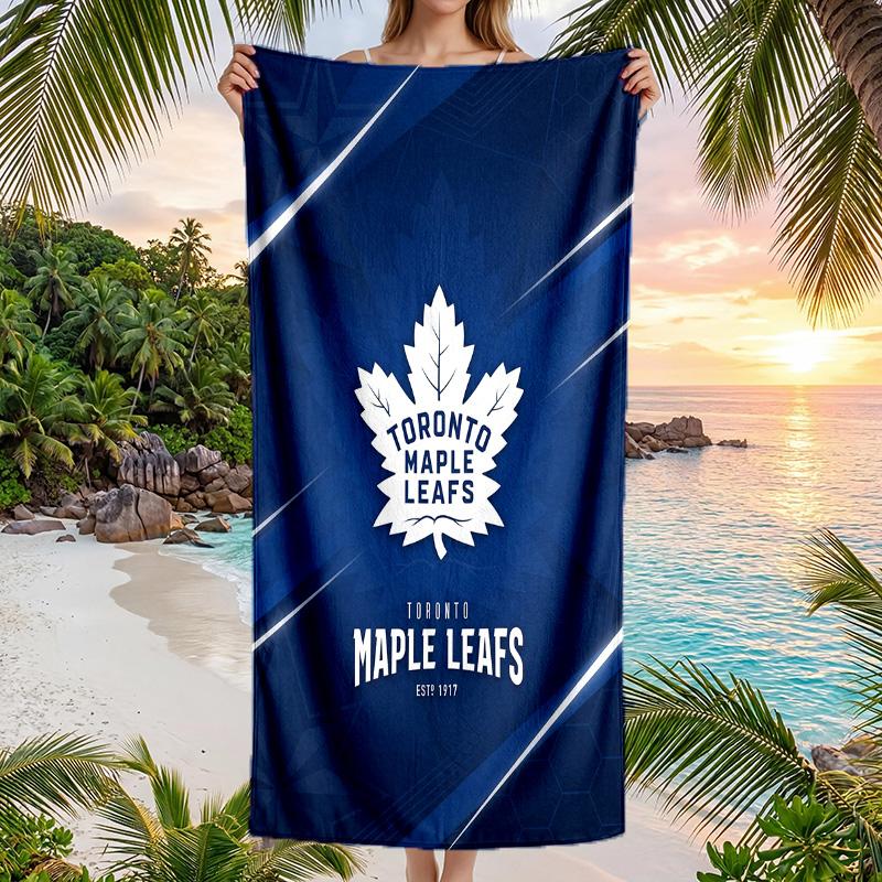 Toronto Maple Leafs Fashion Beach Towel Portable Soft Quick Dry Towel For Swimming Camping Holiday Use