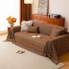 1 Piece Home Sofa Cover Design Throw Plaid Cushion 3 Seater Sofa Cover Full Set Anti-cat Scratching Non-slip Sofa Blanket