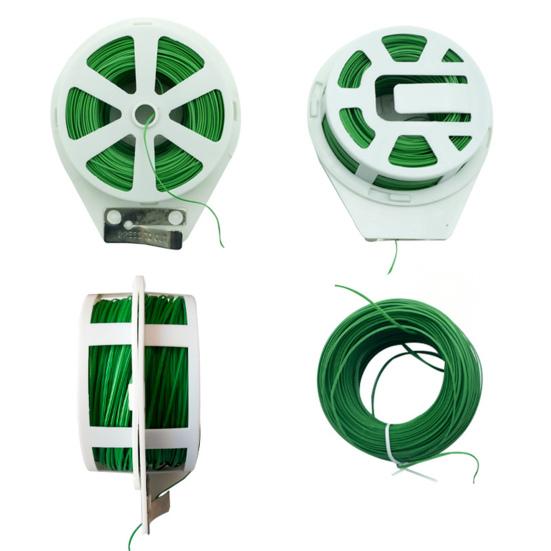 Garden Twist Tie with Built-in Cutter Rustproof Green Coated Plant Twine Wires for Gardening Flexible Reusable Tomatoes Support Ties for Indoor