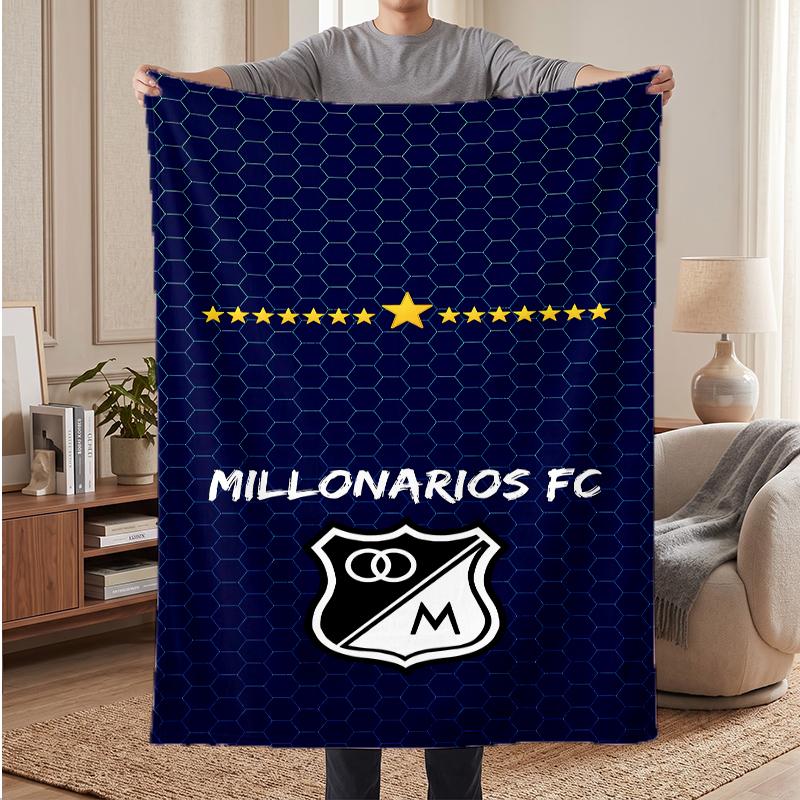 Millonarios FC Soft Warm Flannel Blankets Comfortable Blanket for Home Decoration Gifting