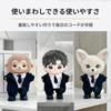 Letaya Plush Toy Clothes Set (15cm-17cm): Black Suit, White Shirt, Tie, Black (6-piece set)