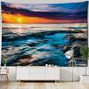 Beautiful Wave Landscape Printed Large Wall Tapestry Wall Hanging Wall Tapestries Wall Art Nature Scenery Bedroom Living Room