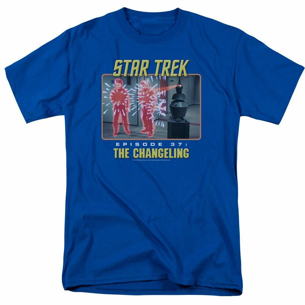 

Star Trek The Changeling T Shirt Licensed Sci-Fi TV Classic Tee New Royal Blue XXL
