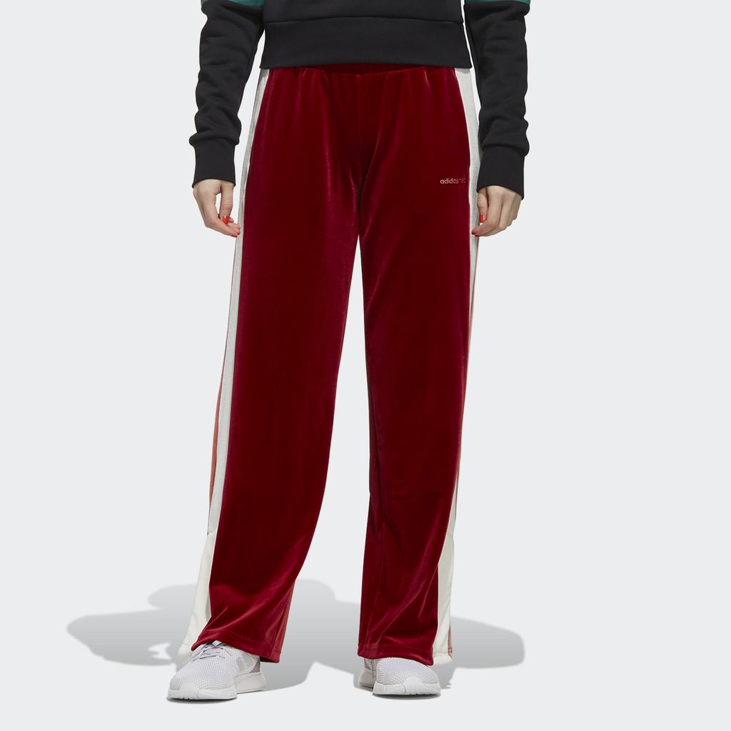 Adidas Neo Retro Casual Sports Pants Women Bottoms Red EI4363