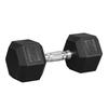20KG Single Rubber Hex Dumbbell Portable Hand Weights Dumbbell Home Gym