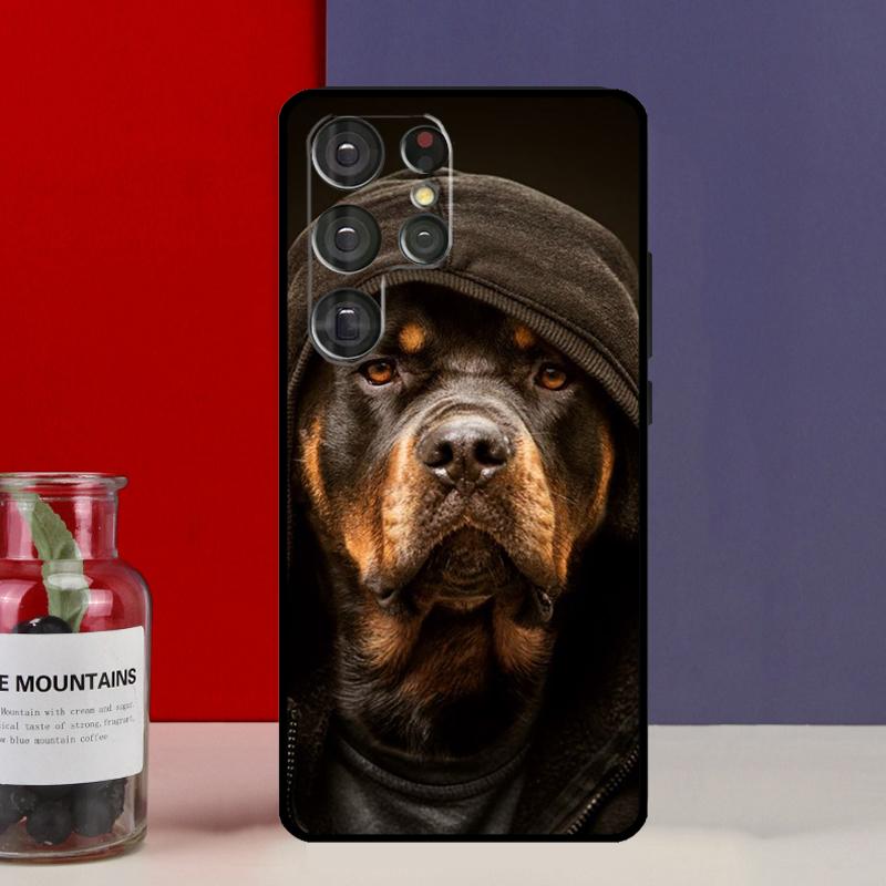 Rottweiler Dog Funda Case For Samsung Galaxy S25 Ultra S9 S10 S20 FE S21 S22 S23 Plus S24 Ultra Phone Cover