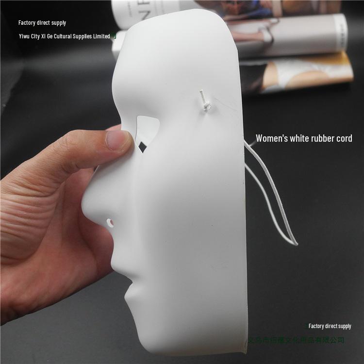 Hand-Painted Hip-Hop Masquerade Full-Face Mask for Street Dance - Unisex