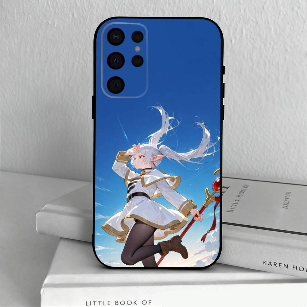 Manga Frieren Beyond Journeys End Phone Case For Samsung S25,S24,S21,S22,S23,S30,Ultra,S20,Plus,Others Soft Black Cover