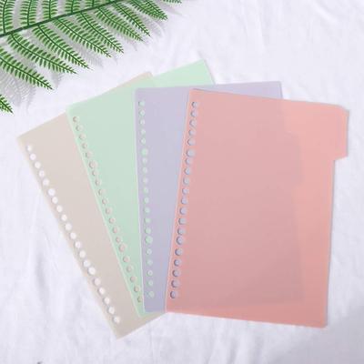Diary B5 A5 A4 Bookmark Coil Book Notebook Separator Page Binder Index Dividers Loose-leaf Inner Page Binder Index Page