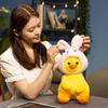 New Cute Little Yellow Duck Doll Plush Toy Doll Wearing Hat Duck Children's Pillow Doll Gift