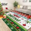 Floor Mat for Wooden Floors Christmas Area Rug Retro Living Room Anti-Slip Festive Durable Non Slip Rug Carpet Plush Home Entrance Bedroom