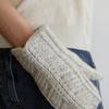 Monochrome Hand Leaf Gloves (ivory)