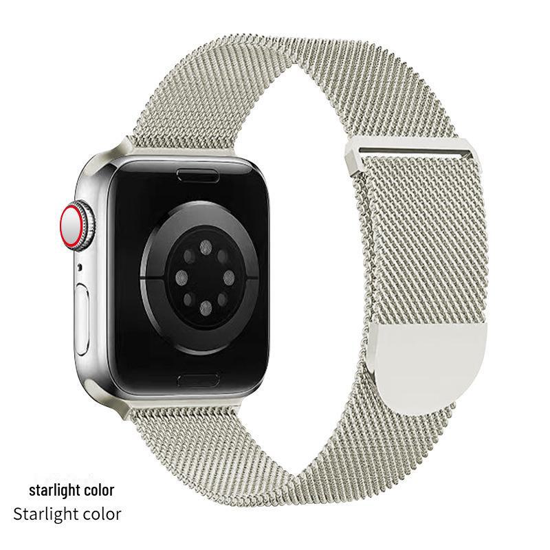 Compatible Apple Watch Milanese Magnetic Stainless Steel Strap