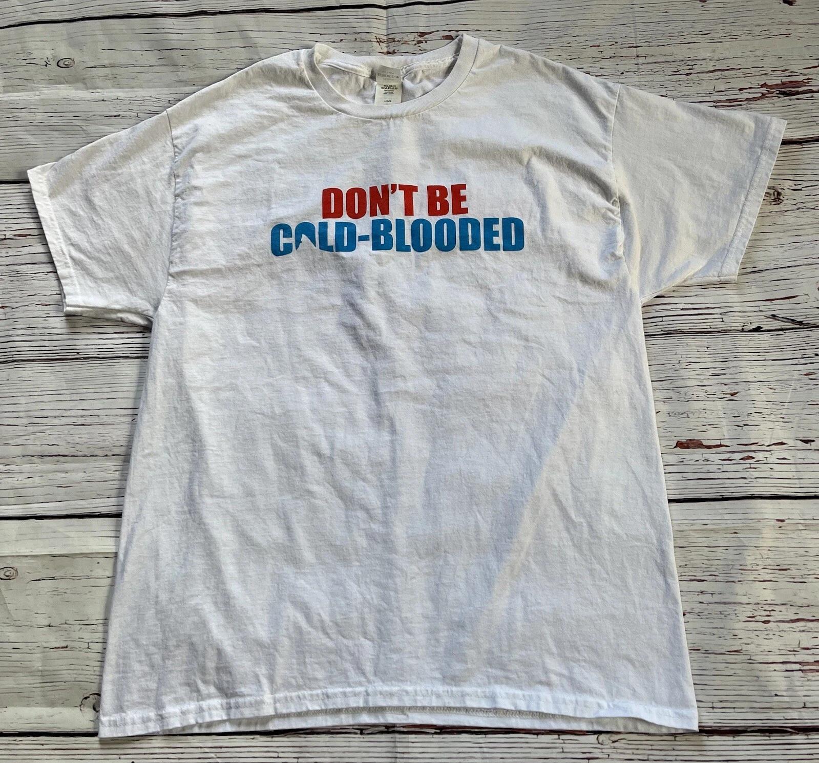 Discovery Shark Week Don t Be Cold Blooded American Red Cross Shirt Size Large L M