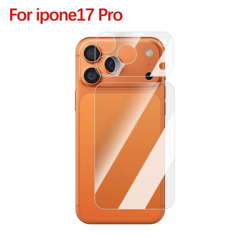 1-5Sets 18PM 17PM Protective Films For iPhone 18 17 Pro Max 18Pro Back Screen Protector Soft PET HD Clear Anti Scratch Lens Film