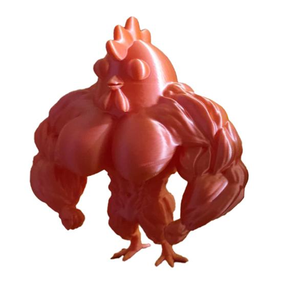 

Мускулистая статуэтка курицы 3D настольное украшение в виде курицы мускулистый петух курица фигурка для дома фермерского дома каминной полки шкафа украшение A